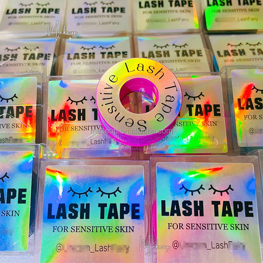 Lash extensions cassette medical green white eye micropore breathable sensitive sticky lash tap