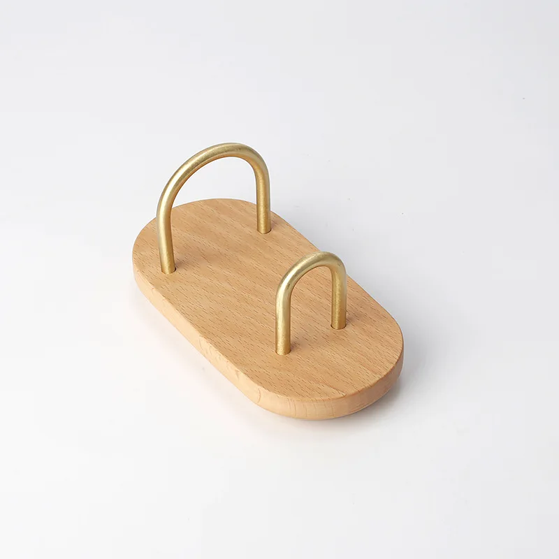 Razor Holder Shaver Stand Wood Wall Mounted  Razor Rack Organizer for Bathroom Show