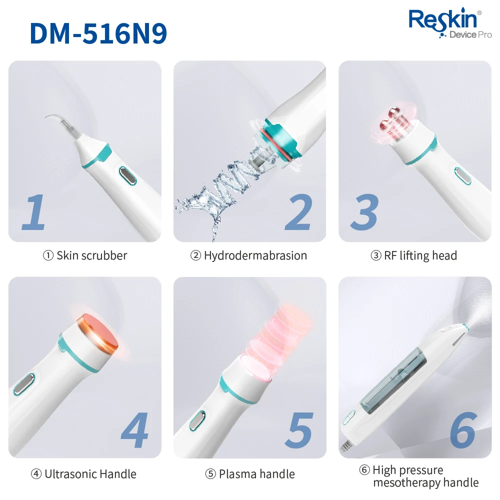 Portable Beauty Machine Anti Aging 6 in 1 Facial Eye Body Vacuum RF Radio Frequency Skin Tightening Device