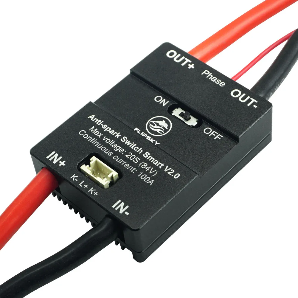 Flipsky 20S 84V 160A Smart Enhanced Anti Spark Switch V2.0 with Aluminum Case for Electric Skateboard Ebike Scooter Robots