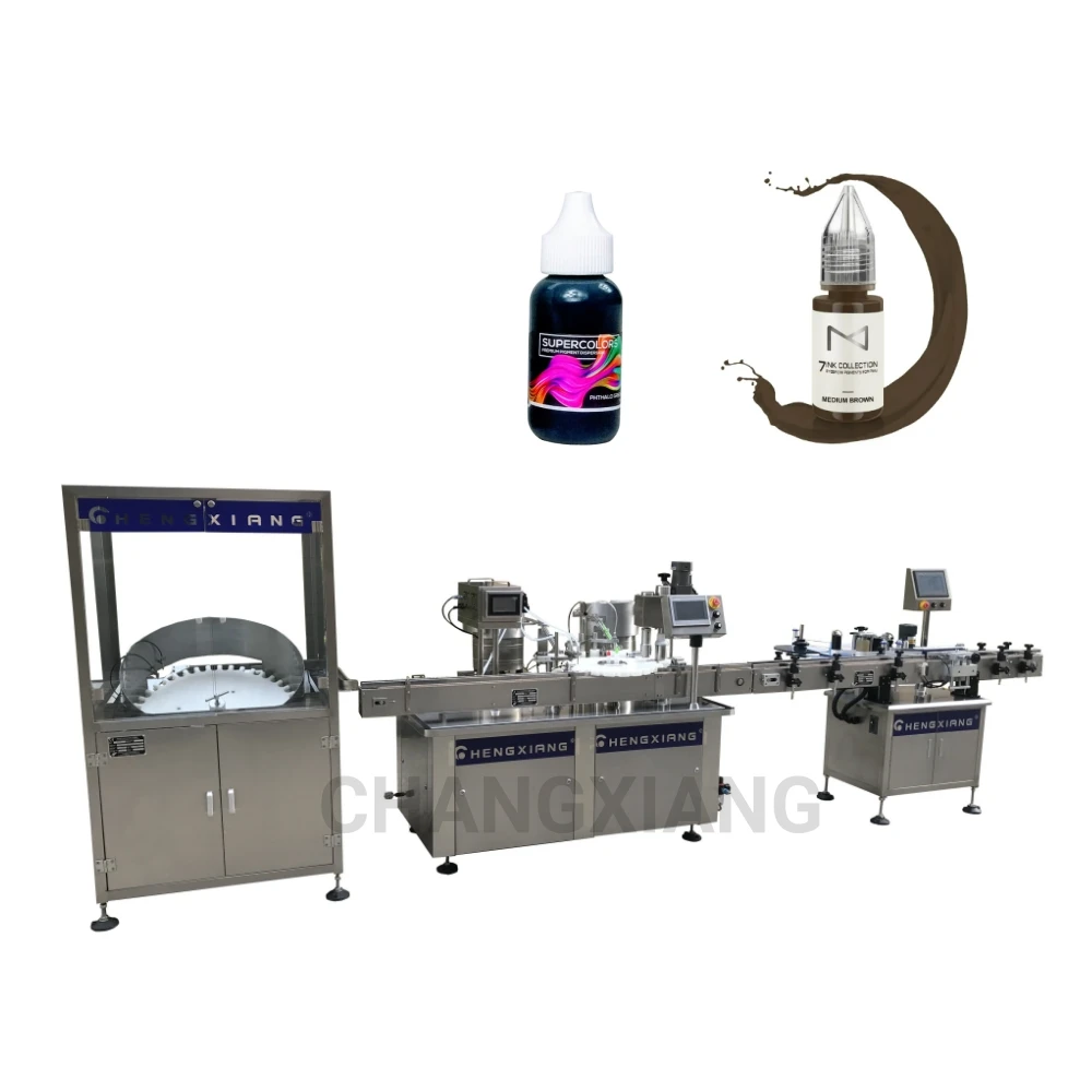Automatic cyanoacrylate adhesive super glue tincture bottle filling capping machine