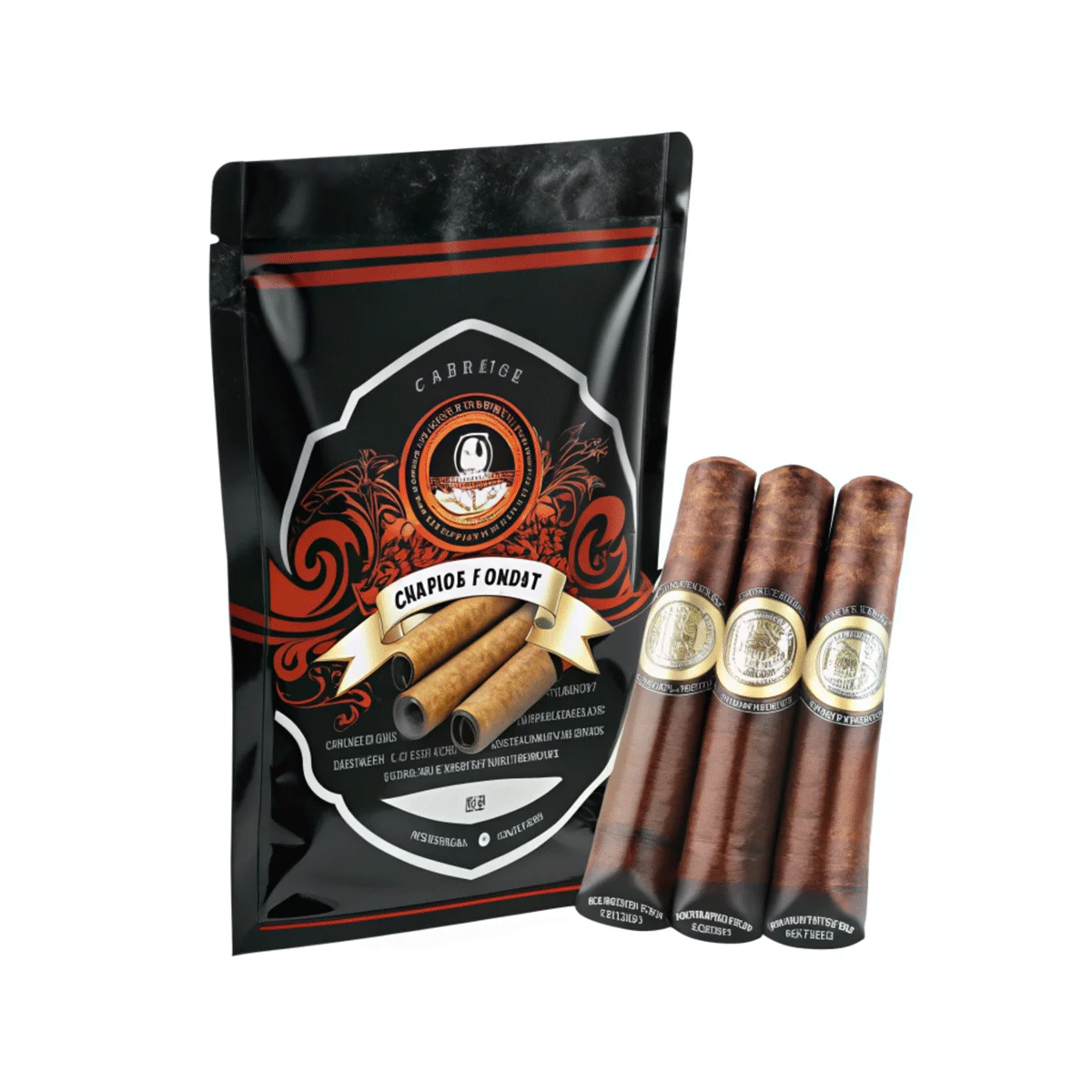 Упаковка для сигарет увлажняющая защита от запаха сильный барьер 5 сигар пустой упаковочный пакет