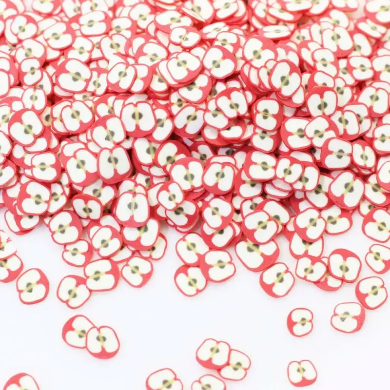 Soft Hot 3D Fruit Slices Polymer Clay Sprinkles For DIY Nail Art Decorations Scrapbooking Phone Cake Accessories