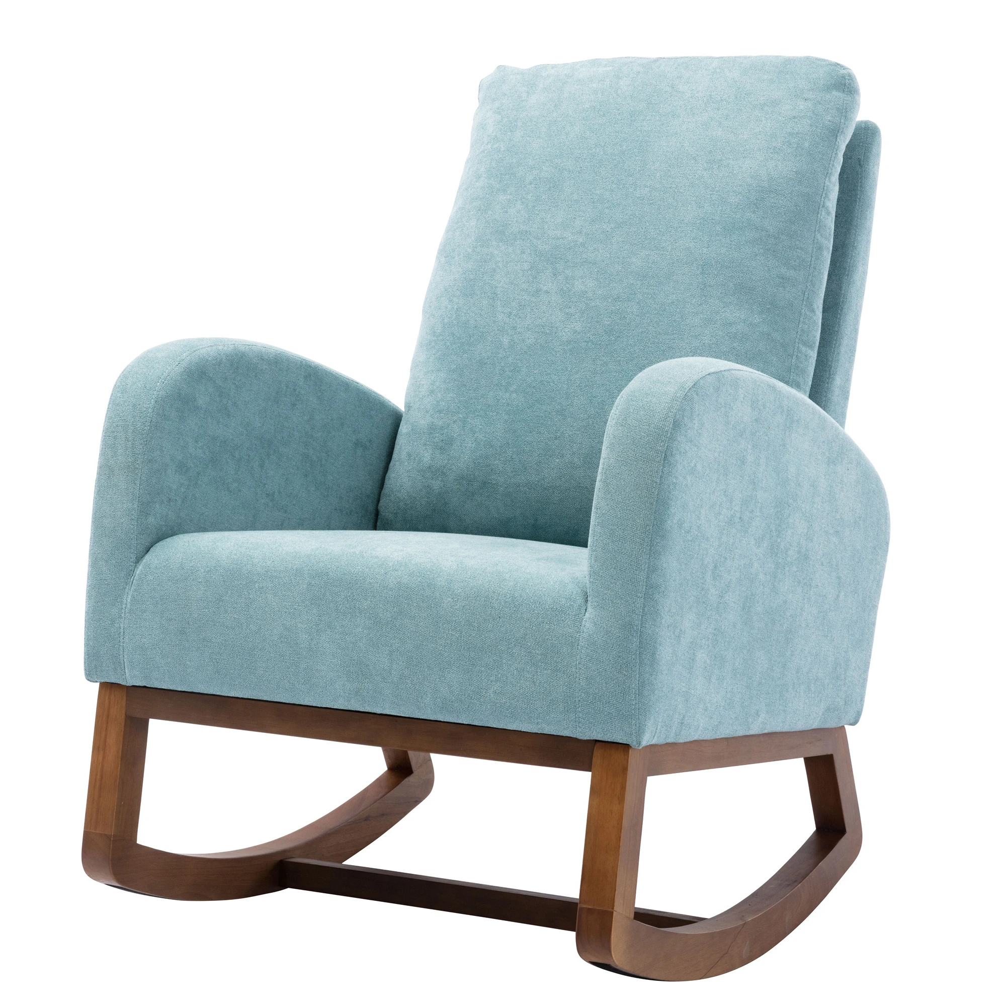 Новый дизайн, деревянное кресло-качалка в античном стиле для домашнего использования, удобное кресло-качалка для гостиной