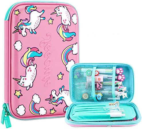 BEYOND Large 3D EVA Unicorn Waterproof Custom Cute Pencil Case Pouch for Girls Kids School