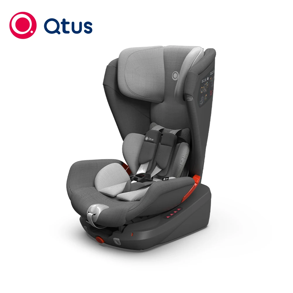 Qtus S1 ARMOR Baby Safty Car Seat - Superior Avitation Materials - AS9100D - Easy Installation - 4-Position Recline - Deep Grey