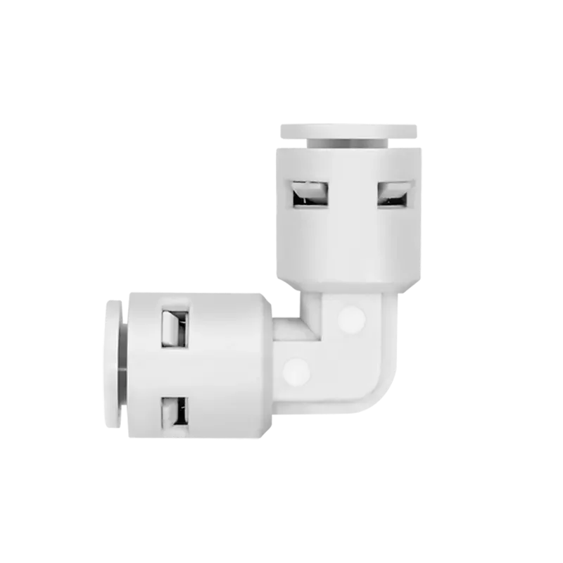 Hikins Factory Price Fit Union Elbow  Pipe Connector Clip-Free Plastic Quick Connect Fittings