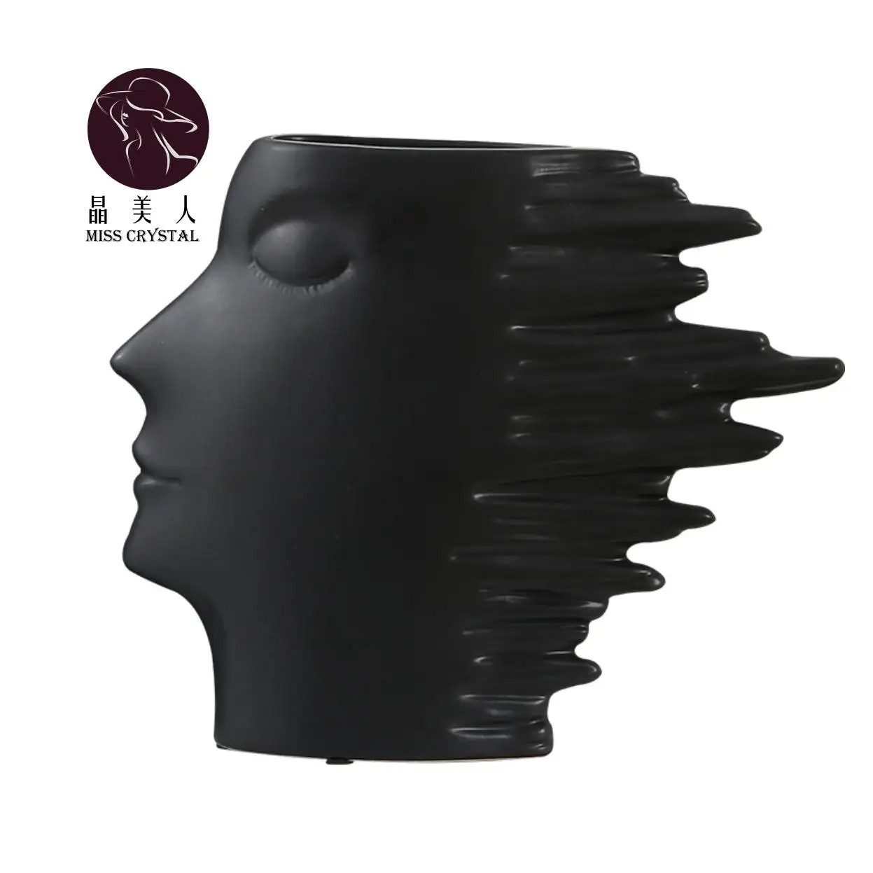 Скандинавская абстрактная Керамическая Современная Минималистичная ваза с изображением человеческого лица для украшения крыльца цветов гостиной