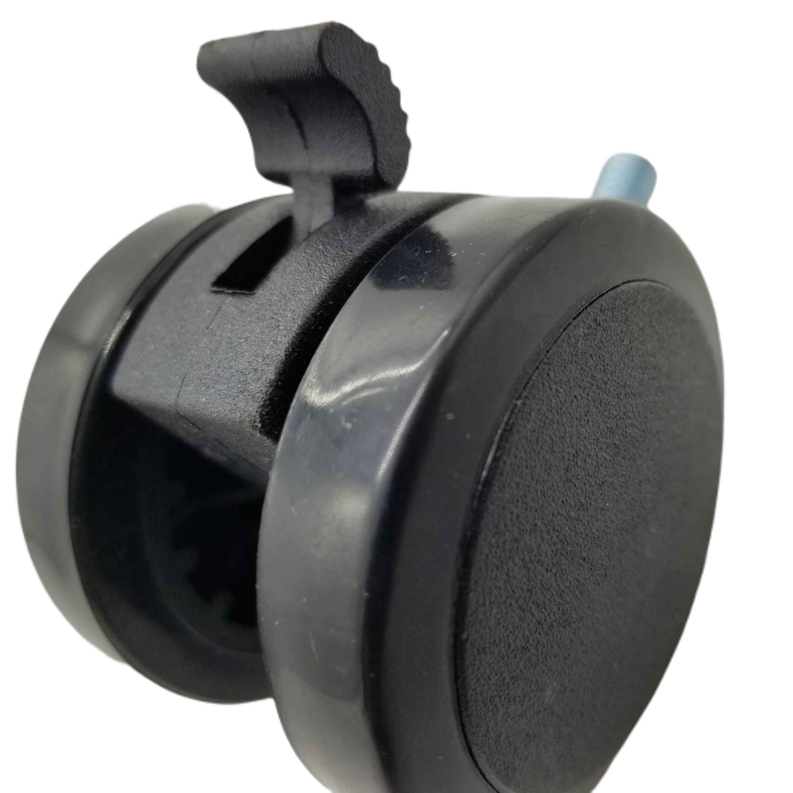 2023 High quality  40mm Load 30kg Black Furniture Plate Casters Wheels With Brakes