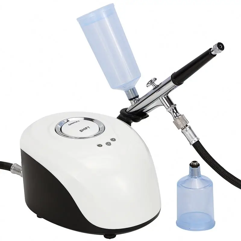 
BS-103 Oxygen Jet Compressors Foundation Beauty Portable Mini Face Airbrush Makeup Machine Oxygen Cordless 