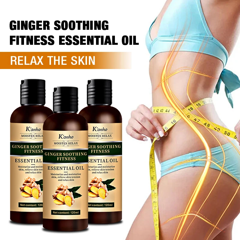 Kanho Ginger body butter soothing fitness 120ml Body Fat Massage Burning fat slimming does not rebound body hot sliming oil
