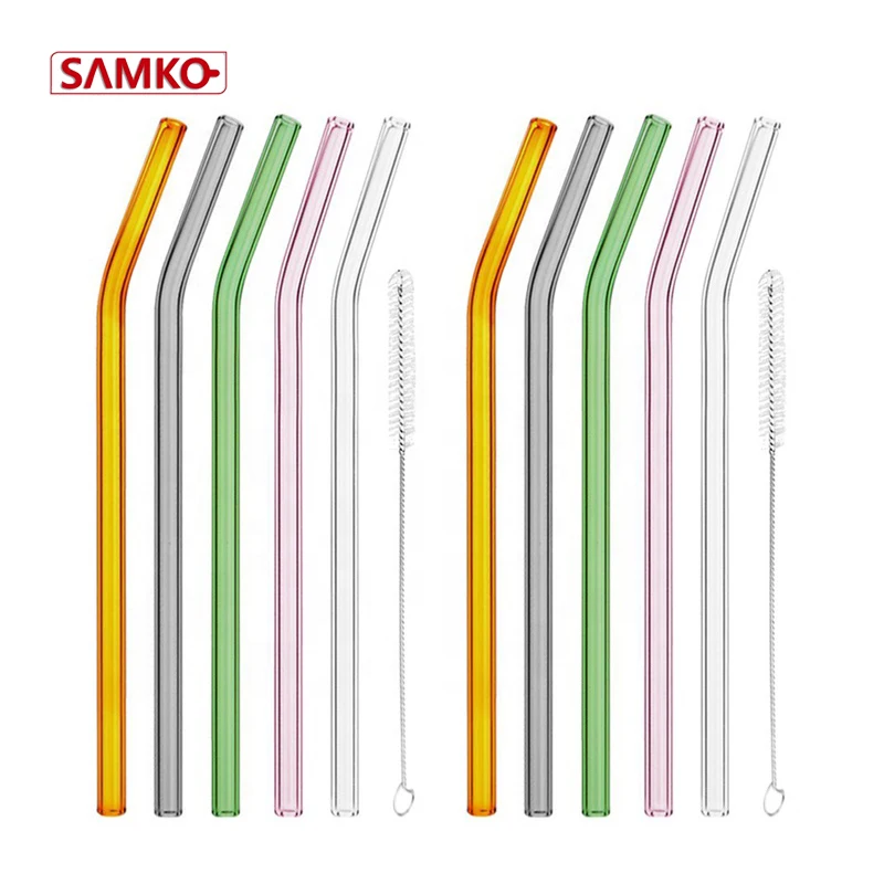 Стеклянные трубочки из пирекс, термостойкие стеклянные трубочки для питья