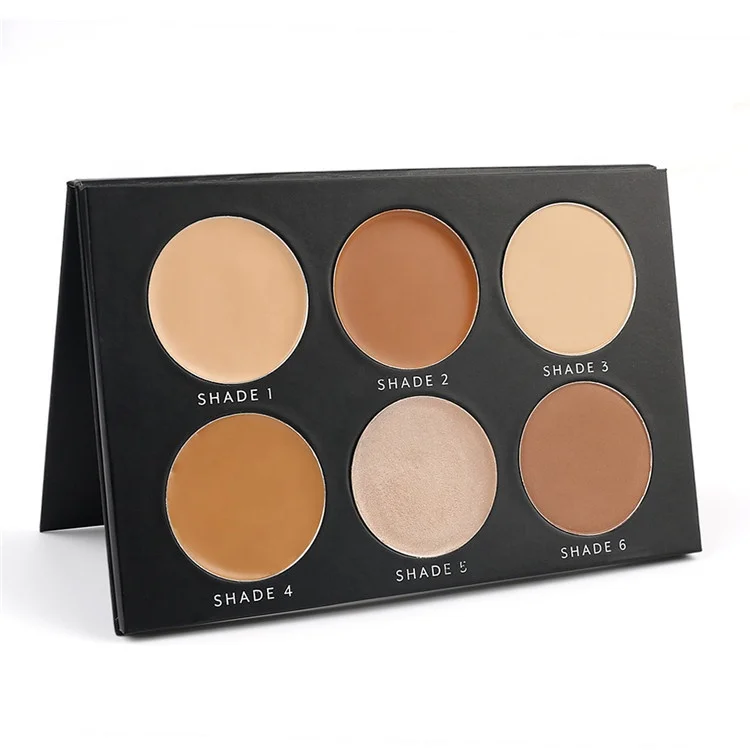 Brighten Skin Tone Contour Concealer Highlighter Pressed Powder Palette For Makeup