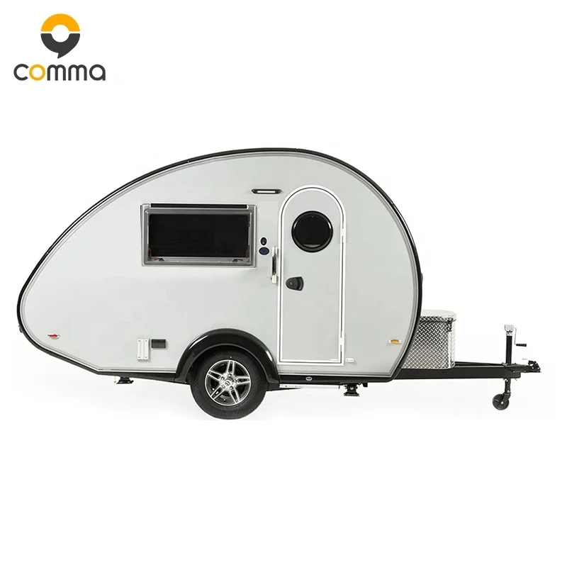 Customizable mini camper trailer travel teardrop caravan for