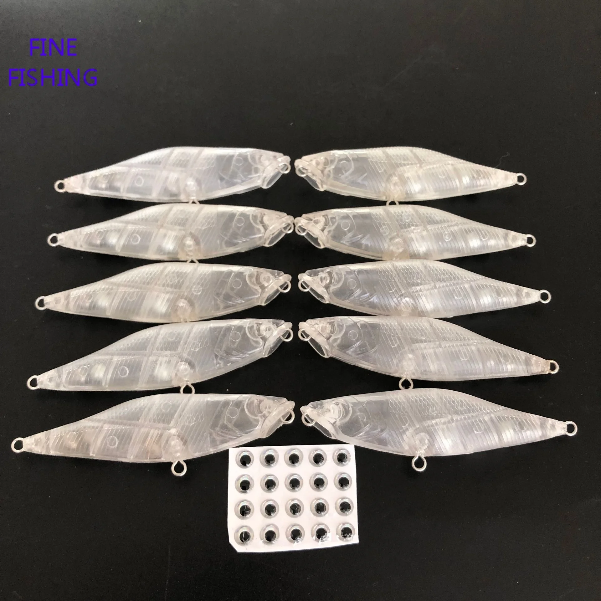 Unpainted fishing lure blank crankbait lure body 2 3/10inch 1/5OZ 8099#
