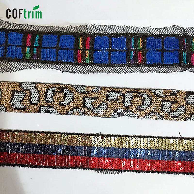factory price wholesale hot sale  sequin lace trim venice lace trim fringe guipure lace trim