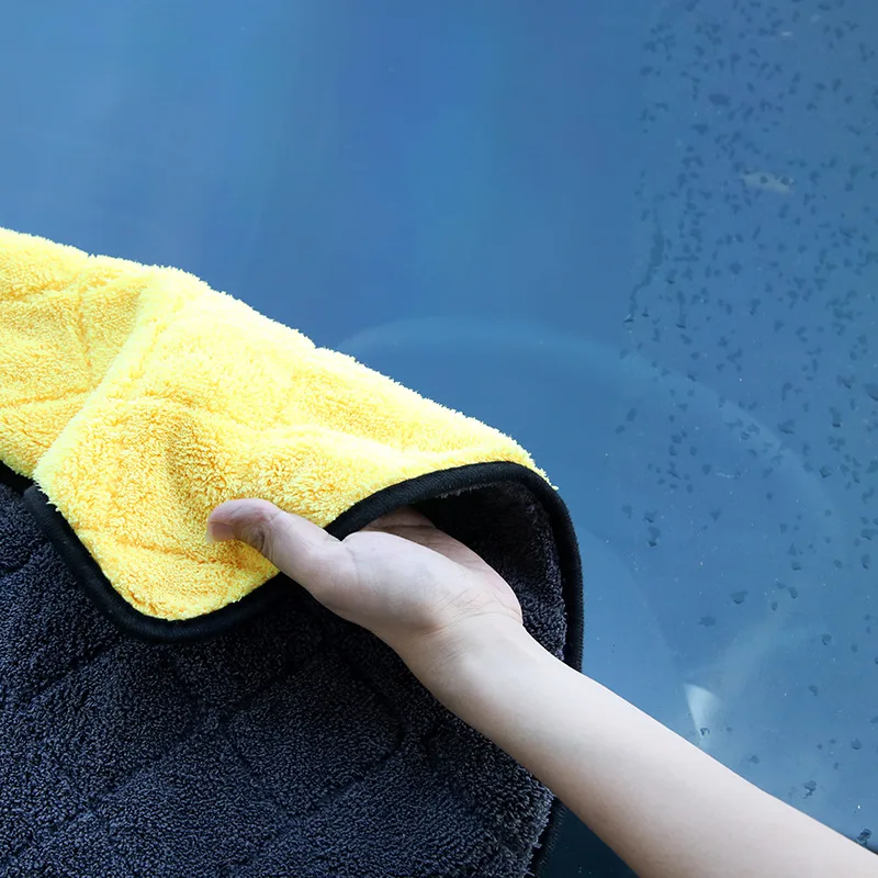 Esun Quick-Drying Microfiber Cleaning Towel Rectangle Auto Detailing Cloth for Car Polishing and Waxing