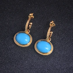 Real 18K Gold Color Plated Casual Bohemia Earrings Jewelry Modern Stylish Shell Hoop Earrings Jewelry