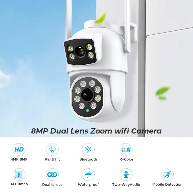 Outdoor Wifi Camera With Screen Mini Connect Mobile Batteries Voice Video Intercom Night Vision Full Hd Deurbel Met En