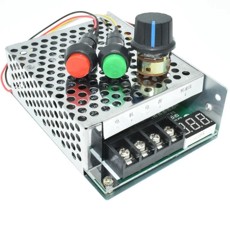 60A DC10V-55V 12V 24V 48V линейный привод контроллер PWM контроллер скорости мотора постоянного тока вращение по часовой стрелке и против реверсивный переключатель