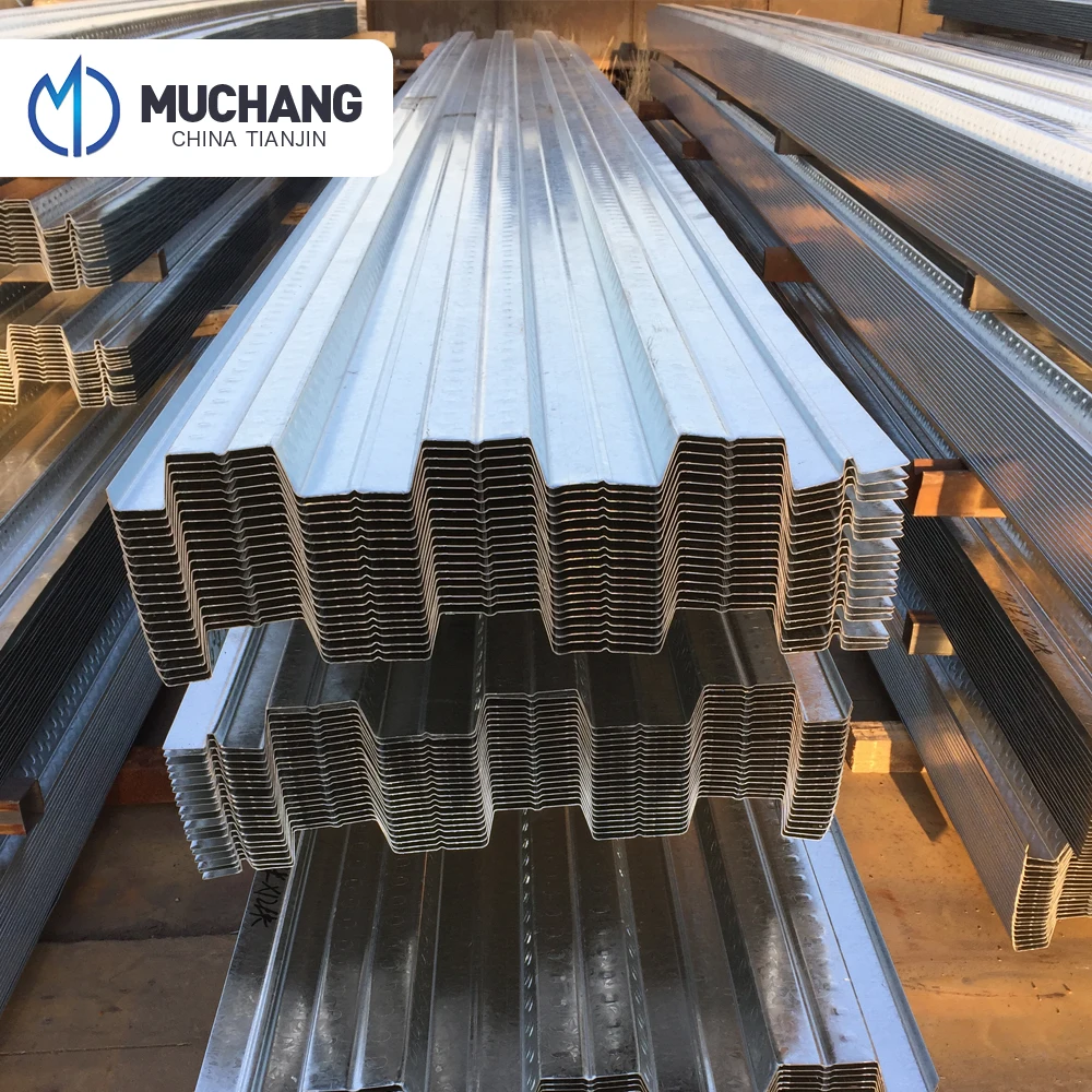 building materials corrugated steel deck panel plate metal floor decking sheet for concrete slab