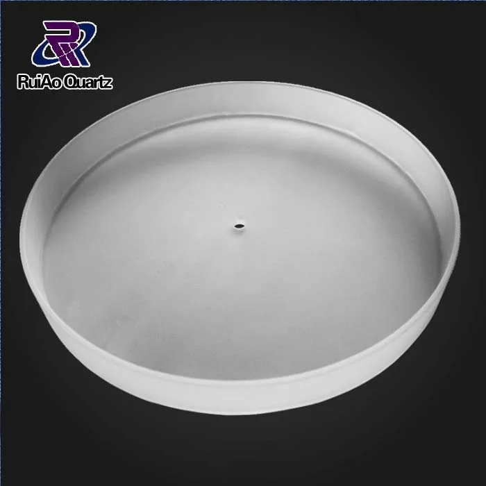 High purity frosted quartz glass crucibles