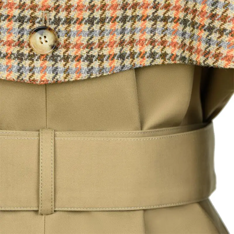 Low MOQ wholesale trench coat Winter coat trench coats for ladies women