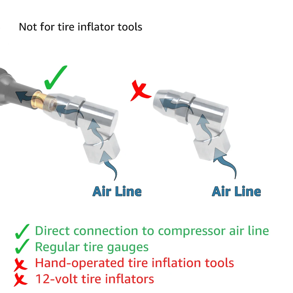1/4 inch NPT angeld tire air chuck rapid quick release direct connect to air compressor line
