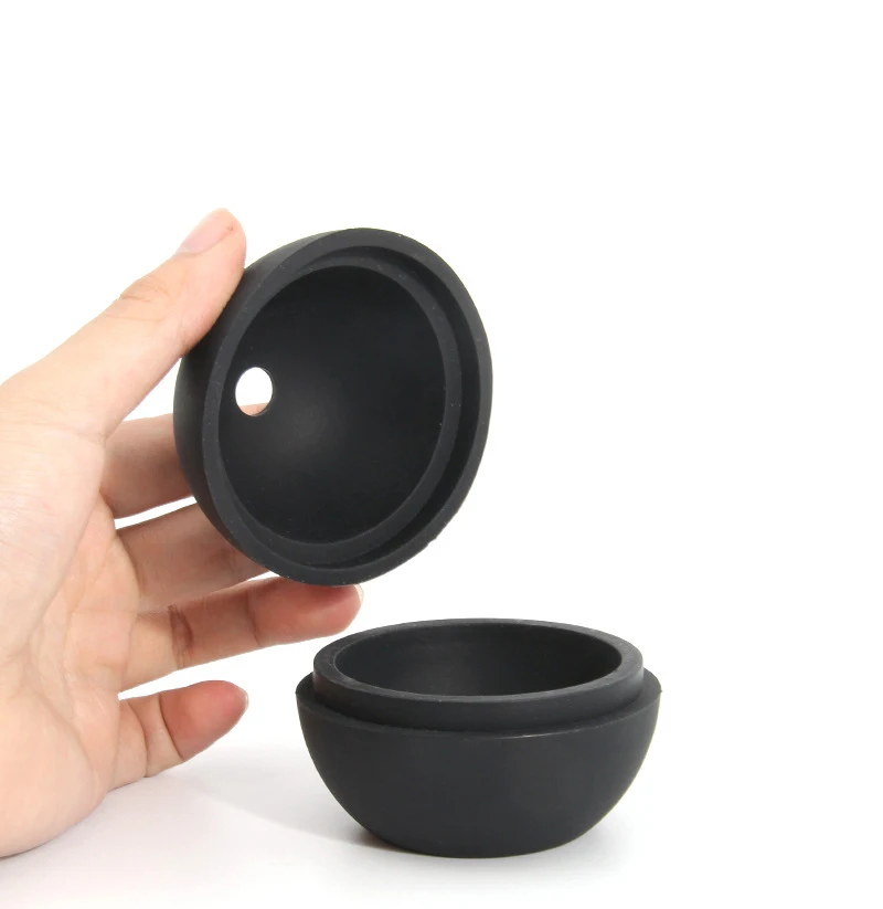 Amazon Supply Silicone large spherical chocolate mold lemon tea fruit tea whiskey ice hockey model making BPA Free