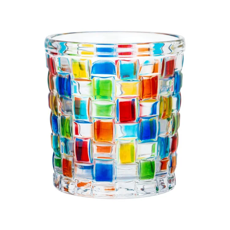 Stand Micorowave Coffee Color Change Double Wall Fancy Restaurant Sparkle Kitchen Multicolor Whisky Glass Cup