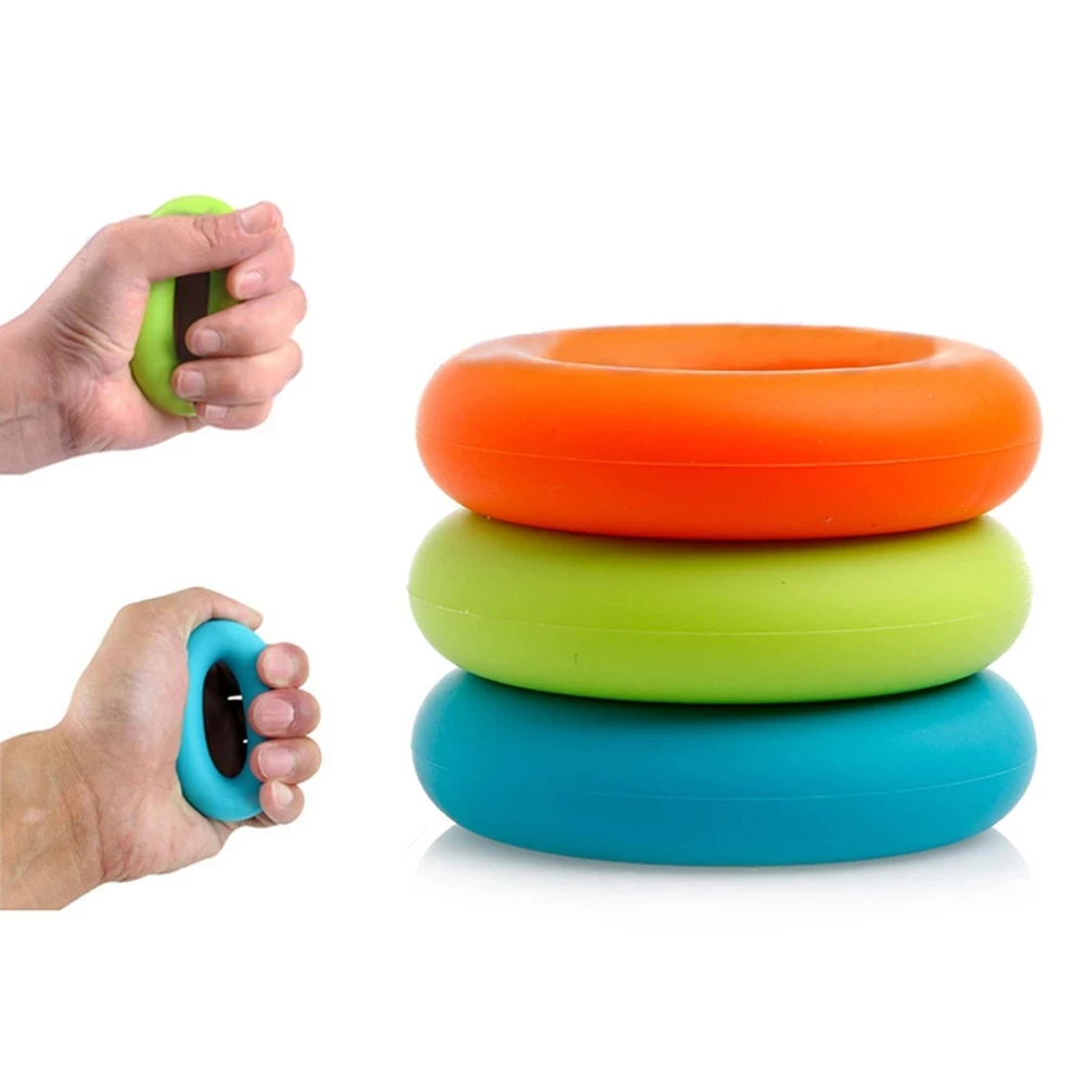 Silica Gel Portable Hand Grip Ring Strength Training  Hand Grip Rubber Ring Exerciser  Power Training Equipment