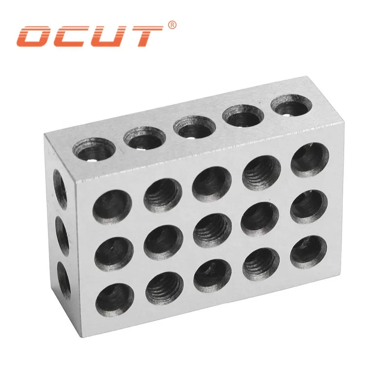 
Precision 2Pc Sparallel Clamping Block Set 1-2-3 Blocks 23 Hole Parallel Blocks 