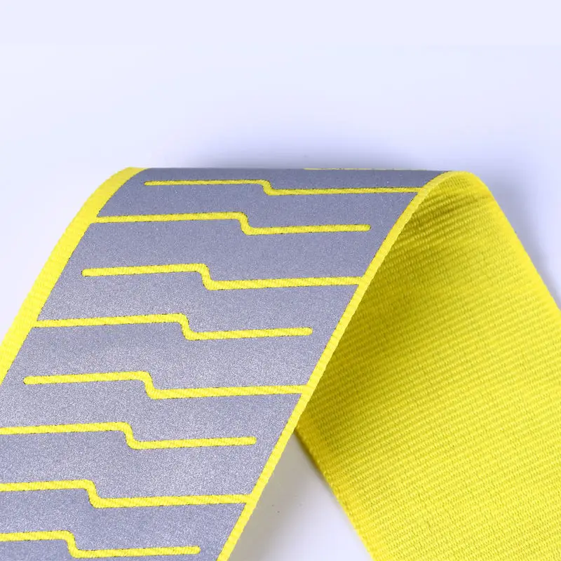 Small Moq Custom Polyester Cotton Nylon Woven Reflective Webbing Strap For Backpack Bags