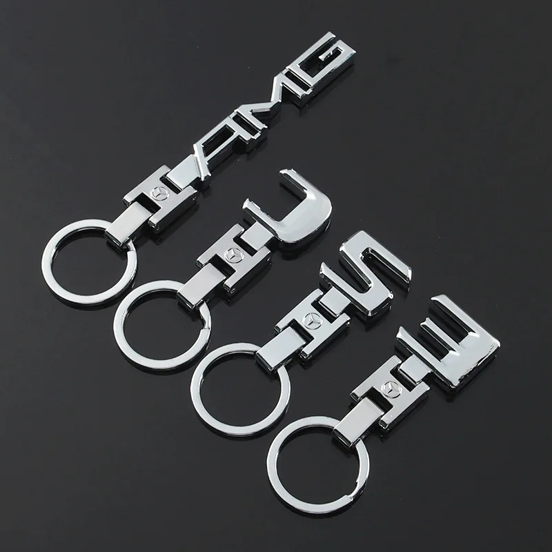 High Quality Metal Keychain Car Brand Logo Key Ring For BMW M AMG Sline