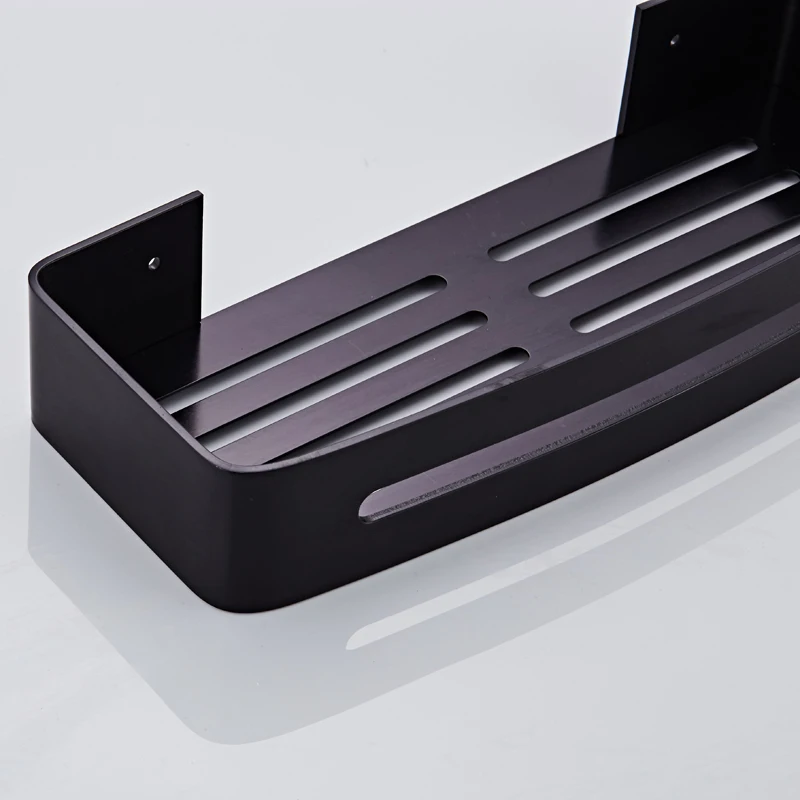 Self Adhesive Wall Mount Shower Corner Shelf with Hooks Bathroom Shower Caddy