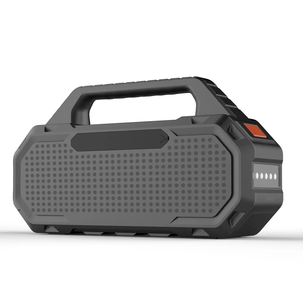 10 Вт портативный водонепроницаемый тяжелый бас Bluetooth динамик уличный музыкальный плеер с прожектором TF U диск AUX