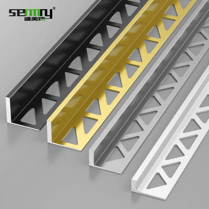 Aluminum tile profile Floor Decorative Wholesale Edge Aluminum Tile Profile Trim Corner
