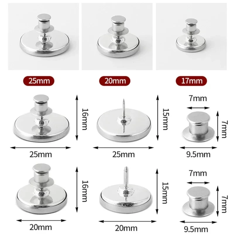 1/10Pairs Metal Magnetic Curtain Button Holder Detachable Window Screen Close Magnet Buckle Lightproof Room Curtain Closure Clip