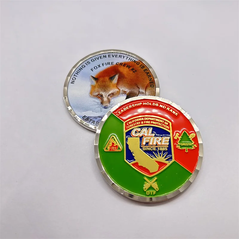 Cheap custom colorful design coins silver plating 3D UV printing metal challenge coins