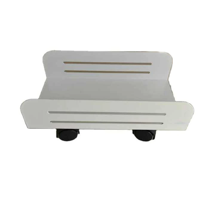 Customized Metal Mobile CPU Stand Steel Movable Under Desk Computer CPU Holder