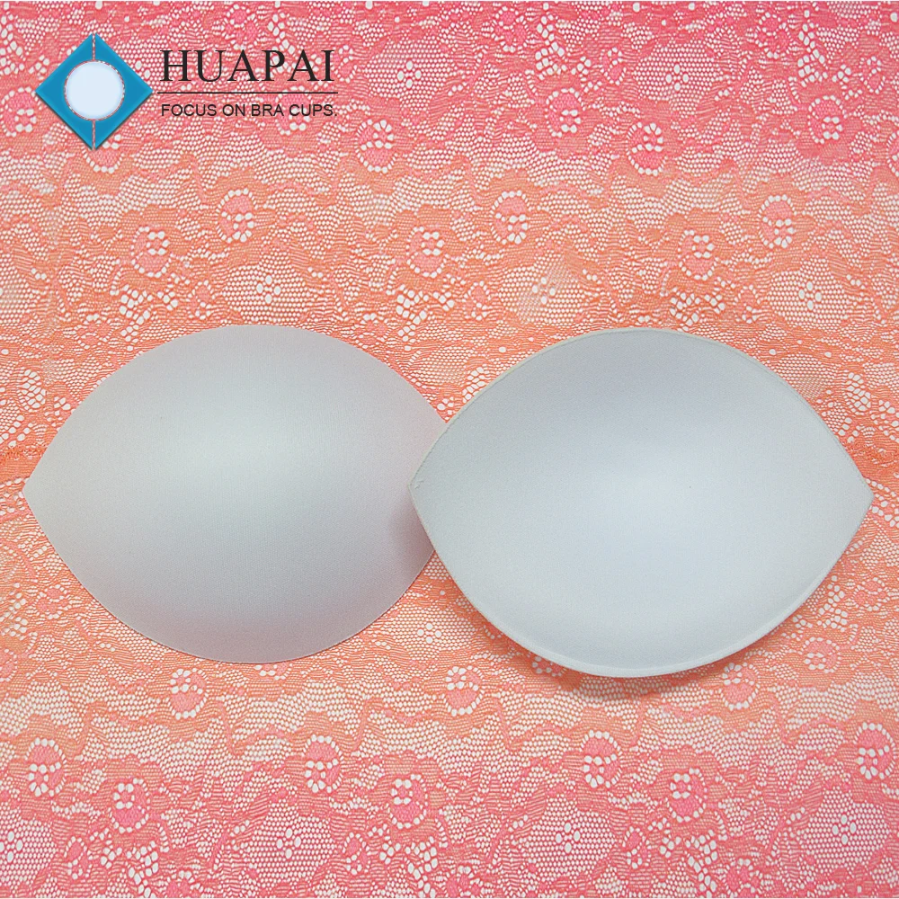 
Pass OEKO TEX Top quality soutien-gorge oval shape padding bra pad in white 