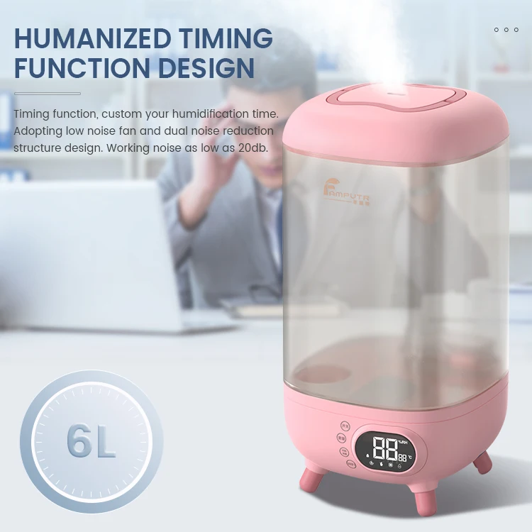 New Design Cold Mist Diffuser Air Purifier Smart Wifi Room Ultrasonic Humidifier