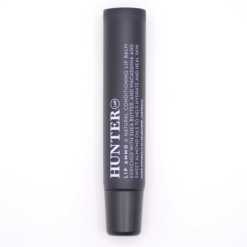 Lip Balm Container Hot Sale Plastic Cosmetic Black Matte Round 15ml Lip Care Round Cap OEM & ODM Aluminum&pe Adjusted ST-03-19