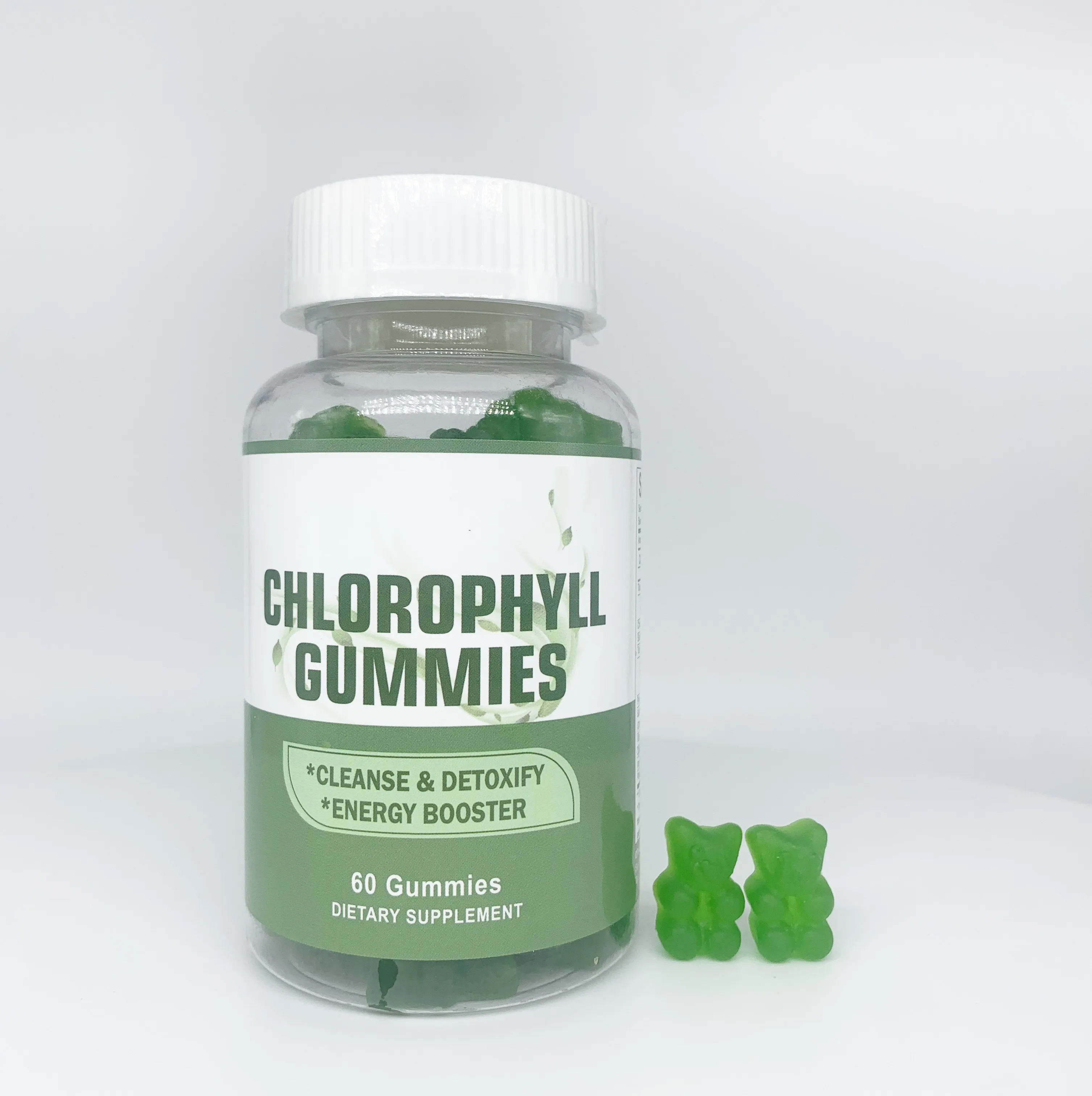 OEM candy manufacturer healthcare chlorophyll gummies antioxidant natural detox organic chlorophyll gummies