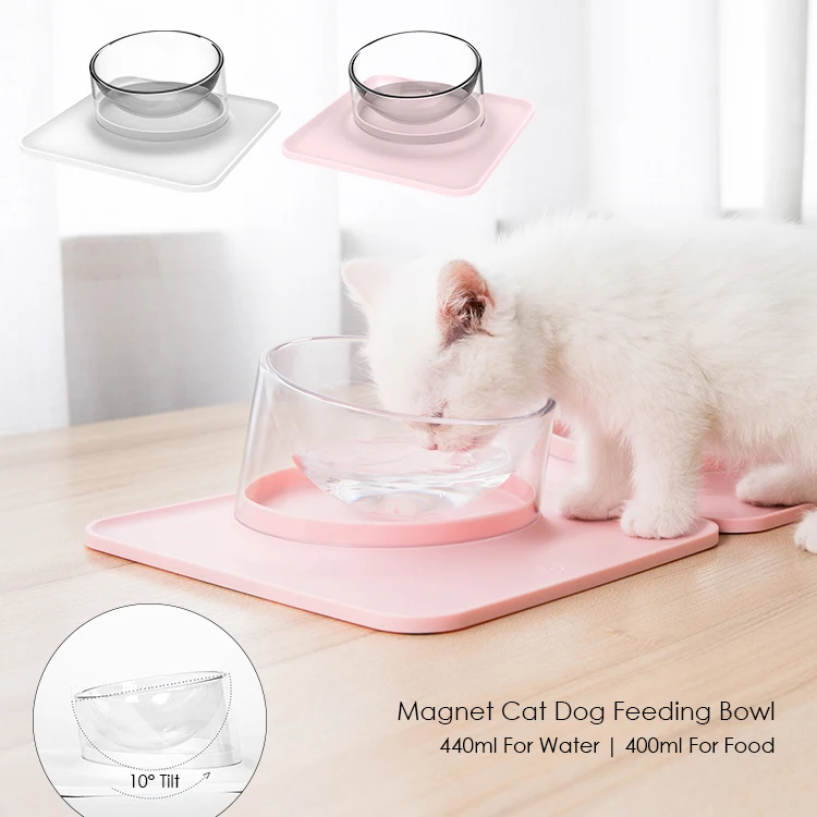 Dog Cat Feeding Bowl Wholesale Private Label Pet Products Food Container Pet Slow Feeder Raised Cat Custom Elevated Pet Bowls