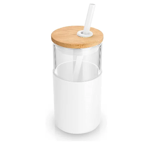 Best Selling 18oz Gradient Color Skinny Tumbler Lid Straw Frosted Straight Glass Water Bottles Sublimation Blank Glass Tumbler