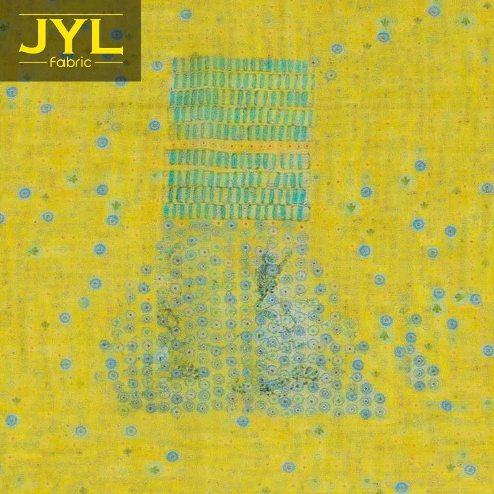 
JYL 100% ramie printed fabric RYH1064# 