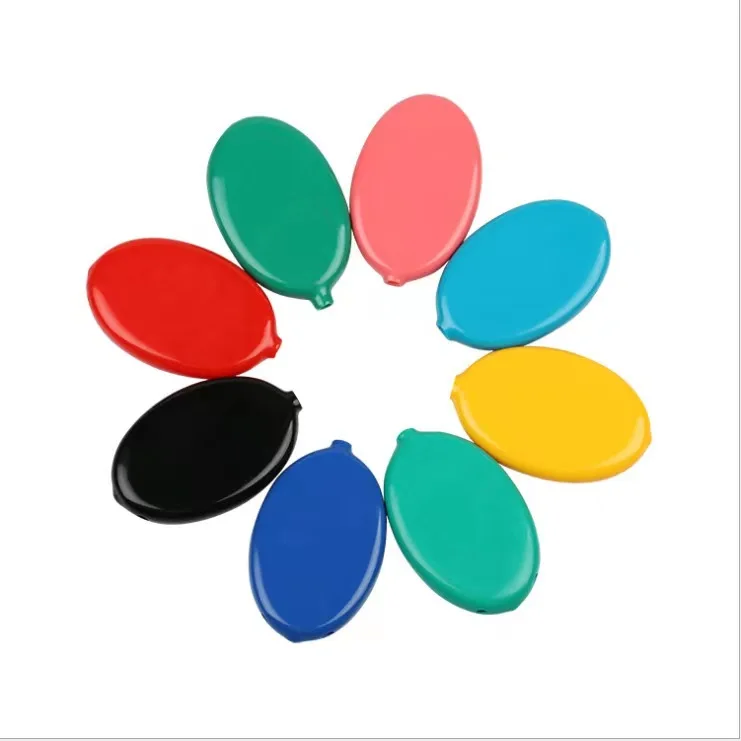 Custom Logo Japan Hot Rubber Coin Case Coin pouch plastic PVC Silicone Squeezes Coin Purse With keychain
