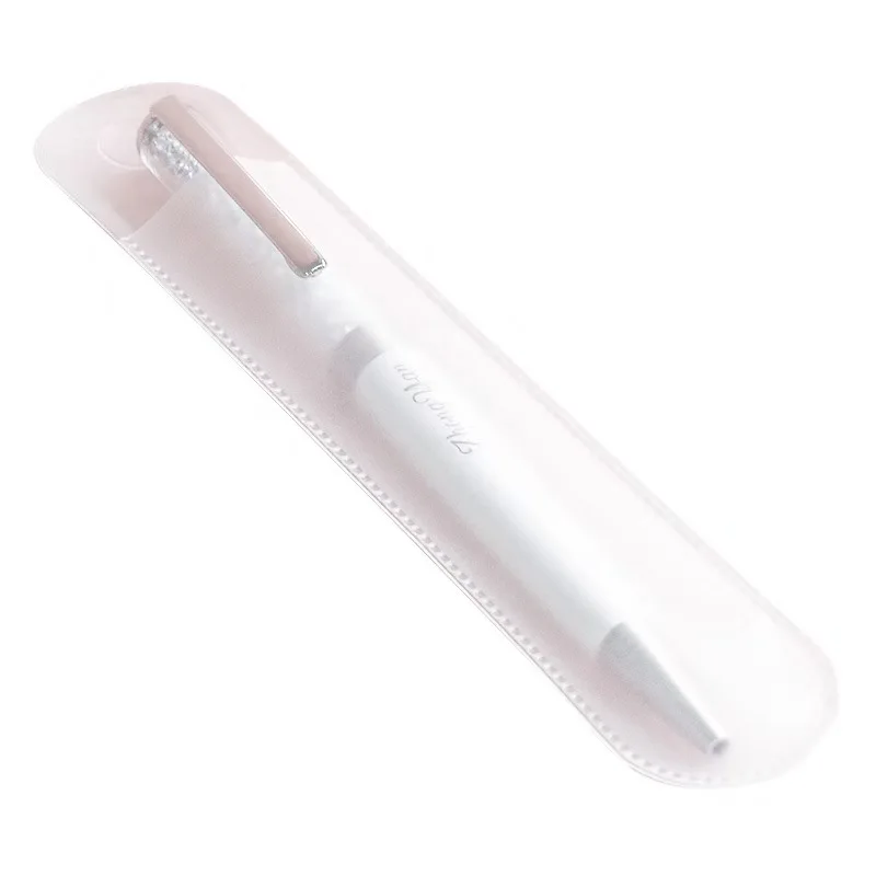 
PVC EVA soft clear transparent frosted pencil case single pen holder cover plastic pencil packing pouch sleeve Exquisite bag 