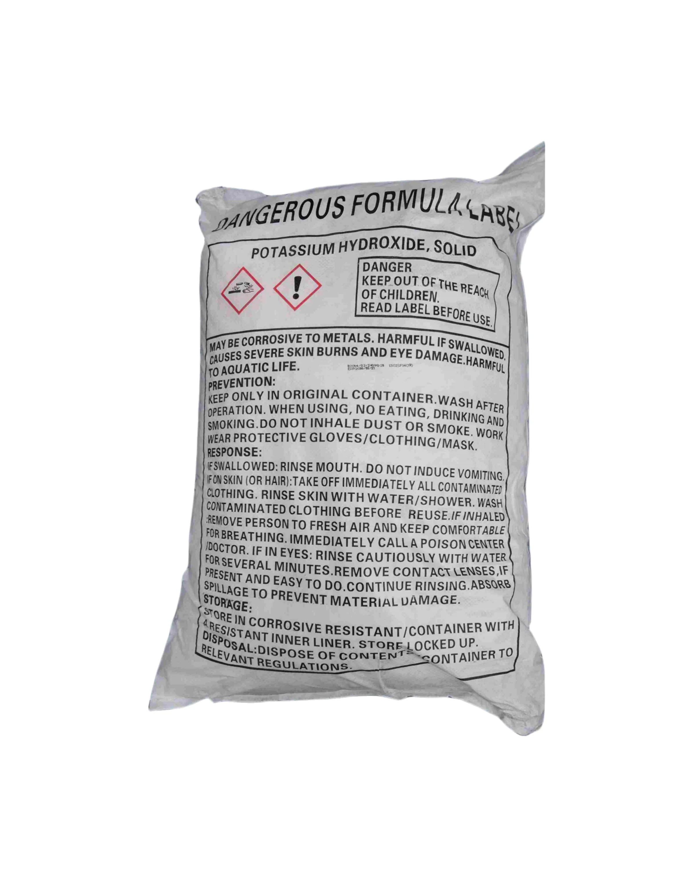potassium hydroxide white flake plant production solution flakes